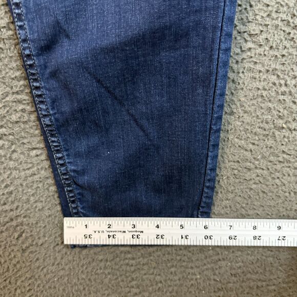 Mugsy Jeans Mens 35x30 (Fits 33x27) Blue Fultons Tapered Fit Stretch Dark Wash - Picture 14 of 15